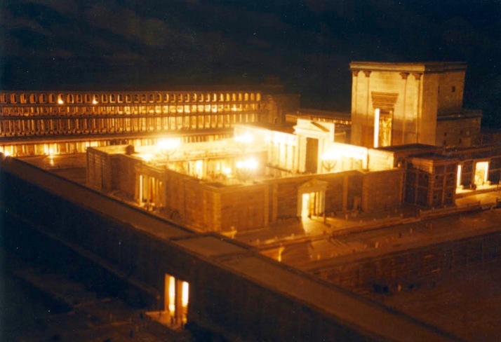 Temple in Jerusalem Illuminated at Feast of Shelters Art Source: mountjoybible.blogspot.my 